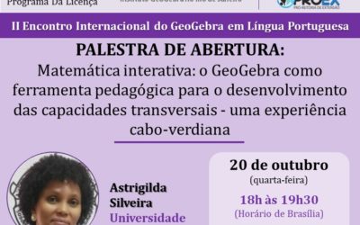 II Encontro Internacional do GeoGebra em Língua Portuguesa – Palestra de abertura